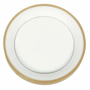 Fashion Steinhauer Plafonnier LED Ringlede, doré, hauteur 6 cm, Ø 38 cm