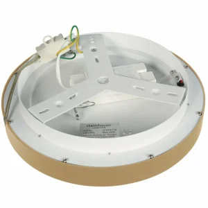 Fashion Steinhauer Plafonnier LED Ringlede, doré, hauteur 6 cm, Ø 38 cm