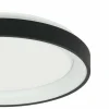 Shop Steinhauer Plafonnier LED Ringlede, noir, hauteur 6 cm, Ø 28 cm