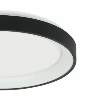Shop Steinhauer Plafonnier LED Ringlede, noir, hauteur 6 cm, Ø 28 cm