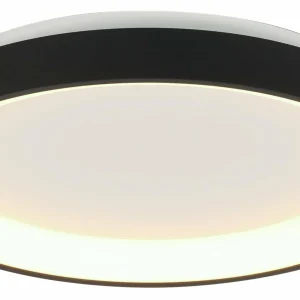 Shop Steinhauer Plafonnier LED Ringlede, noir, hauteur 6 cm, Ø 28 cm