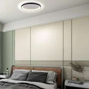 Shop Steinhauer Plafonnier LED Ringlede, noir, hauteur 6 cm, Ø 28 cm