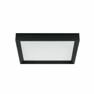 Cheap Linea Light Plafonnier LED Tara Q, 50 x 50 cm, noir, 3.000 K, aluminium