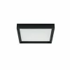 Outlet Linea Light Plafonnier LED Tara Q, 40 x 40 cm, noir, 3.000 K, aluminium