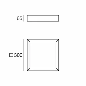Flash Sale Linea Light Plafonnier LED Tara Q, 30 x 30 cm, noir, 3.000 K, aluminium