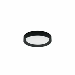 Fashion Linea Light Plafonnier LED Tara R, Ø 31,4 cm, noir, aluminium, 3.000 K