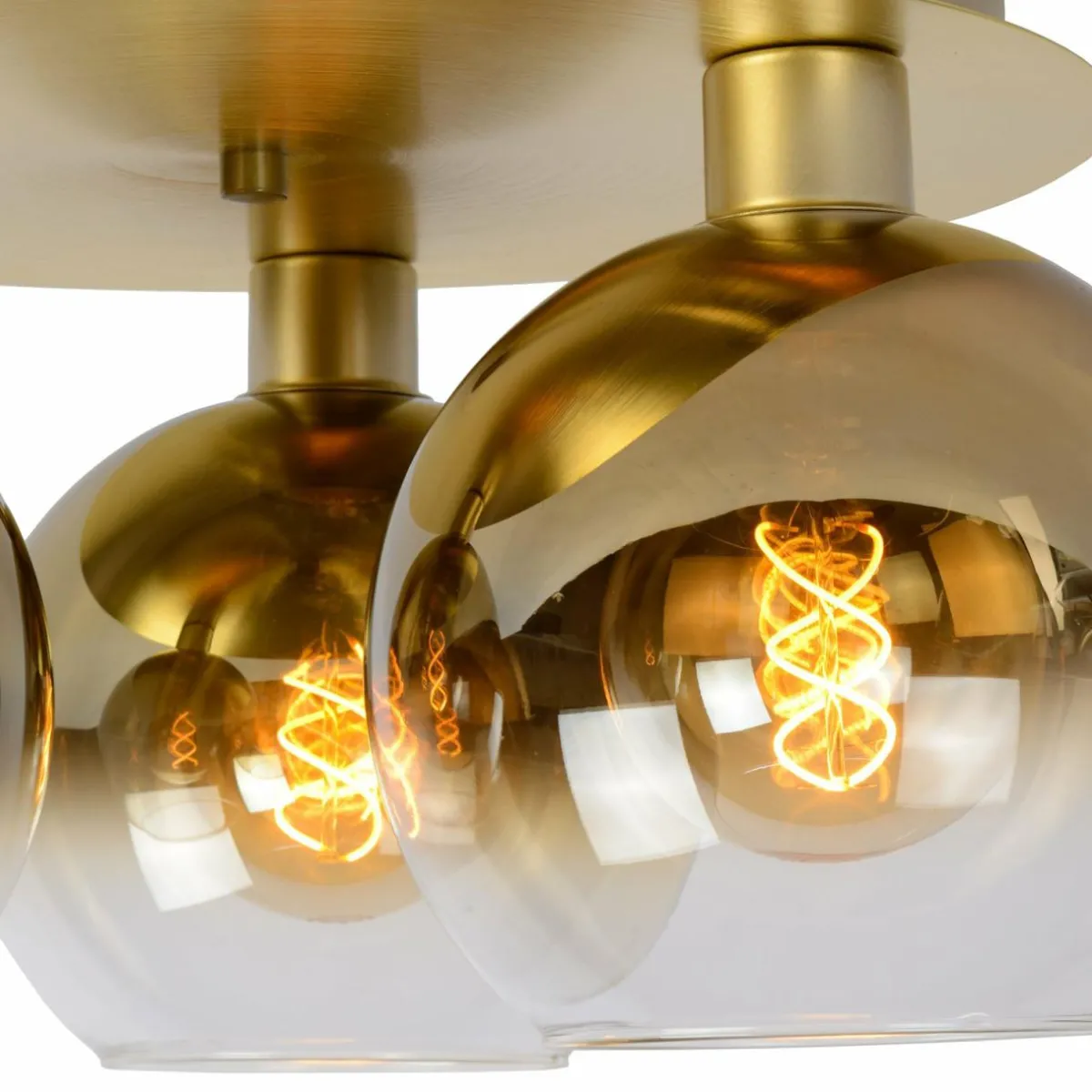 plafonnier_marius_dor___cm_verre___lampes_2.webp Cheap Lucide Plafonnier Marius, doré, Ø 50 cm, verre, à 3 lampes