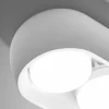 Online TECNICO by Sforzin Plafonnier Mysia, à 2 lampes, 20 cm, blanc, plâtre, GX53
