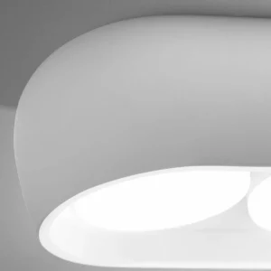 Online TECNICO by Sforzin Plafonnier Mysia, à 2 lampes, 20 cm, blanc, plâtre, GX53
