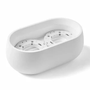 Online TECNICO by Sforzin Plafonnier Mysia, à 2 lampes, 20 cm, blanc, plâtre, GX53