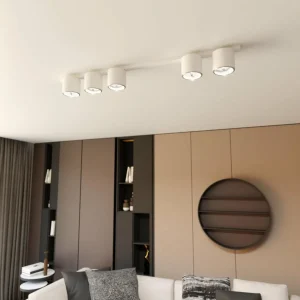 New EMIBIG LIGHTING Plafonnier Nano, blanc, à 5 lampes, métal