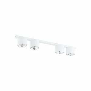 Fashion EMIBIG LIGHTING Plafonnier Nano, blanc, à 4 lampes, métal