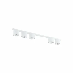 New EMIBIG LIGHTING Plafonnier Nano, blanc, à 5 lampes, métal