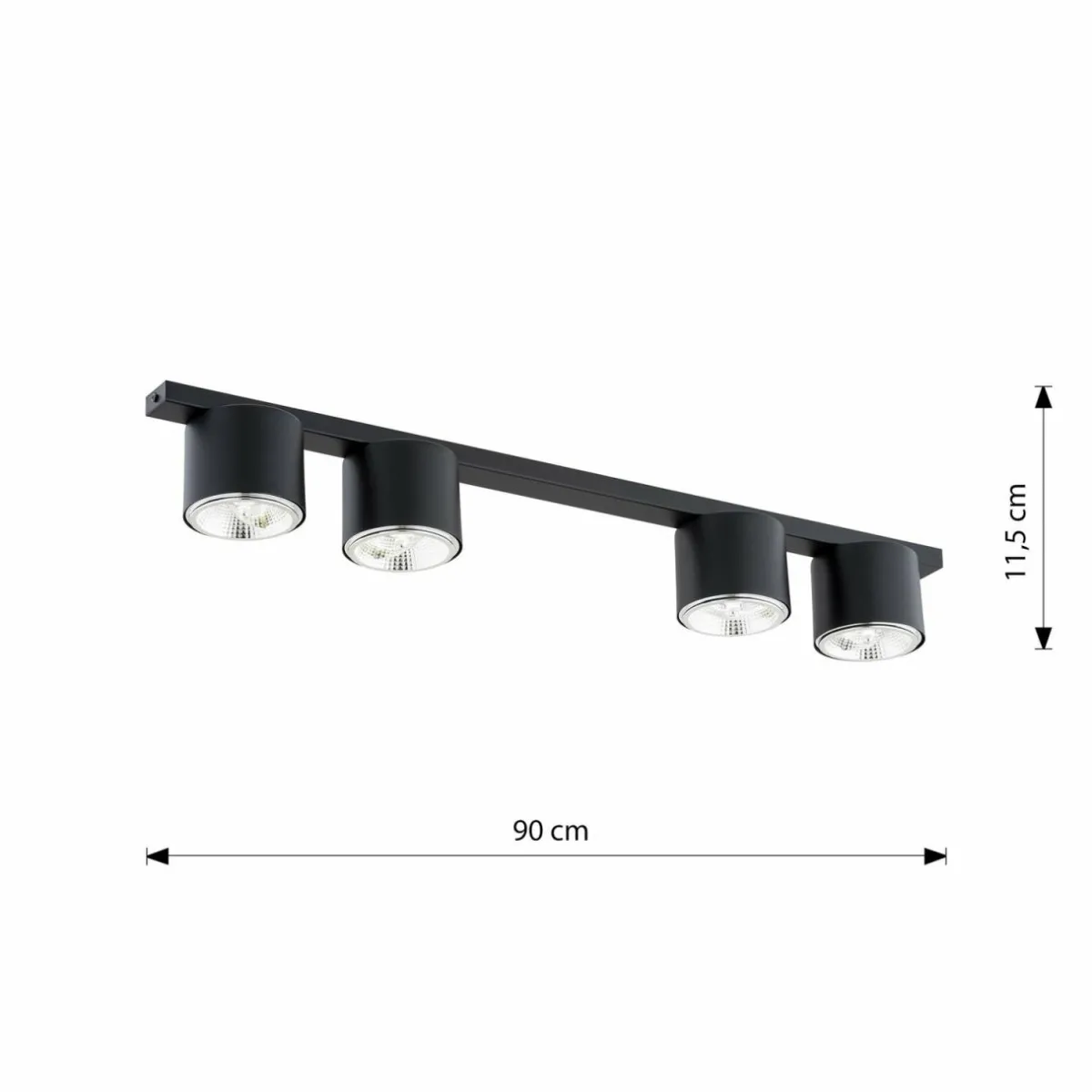 plafonnier_nano_noir___lampes_mtal_3.webp Best EMIBIG LIGHTING Plafonnier Nano, noir, à 4 lampes, métal