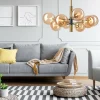 Cheap Lamkur Lighting Plafonnier Natalia, à 8 lampes, verre, or