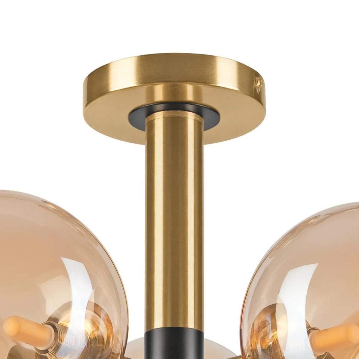 plafonnier_natalia___lampes_verre_or_3-1.webp Best Sale Lamkur Lighting Plafonnier Natalia, à 5 lampes, verre, or