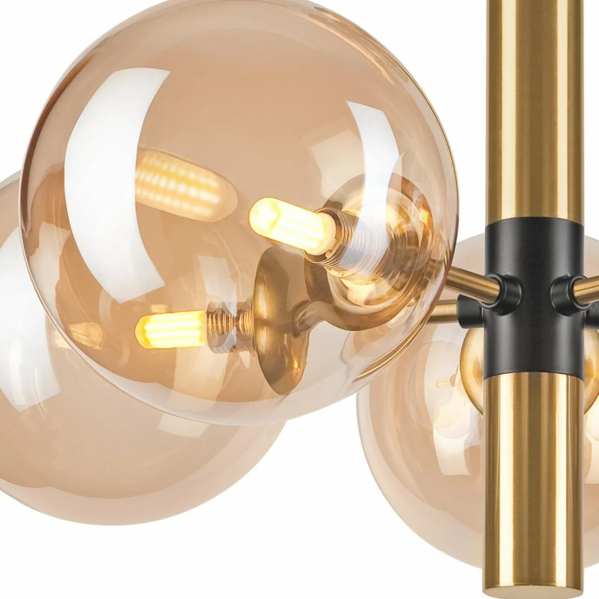 plafonnier_natalia___lampes_verre_or_4-1.webp Best Sale Lamkur Lighting Plafonnier Natalia, à 5 lampes, verre, or