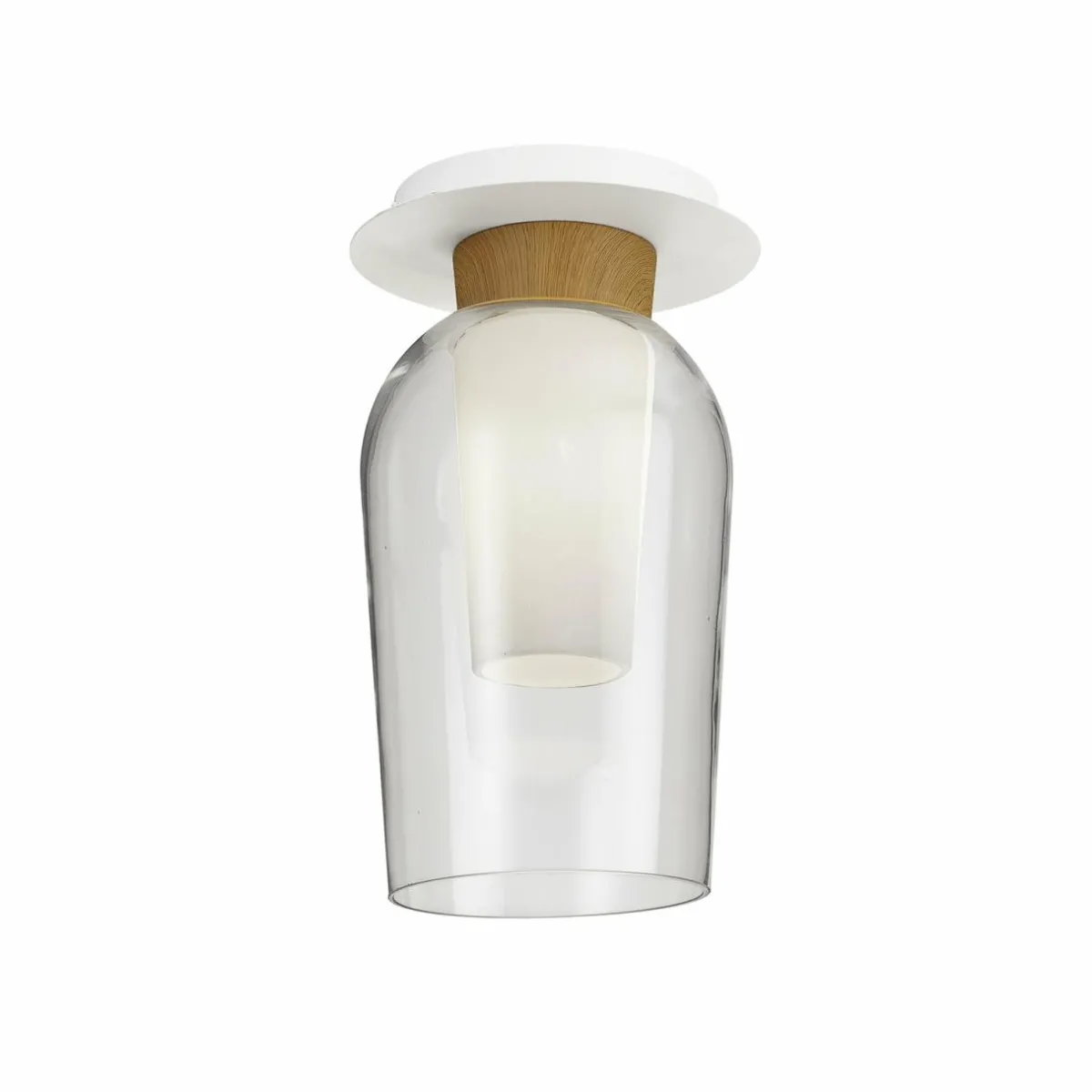 plafonnier_nora_blanctransparent_verre_mtal_0.webp Clearance Mantra Iluminación Plafonnier Nora, blanc-transparent, verre, métal