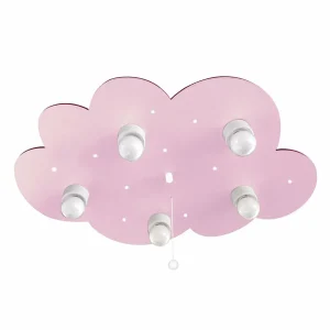 Fashion Waldi-Leuchten GmbH Plafonnier Nuage, à 5 lampes, rose