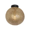 Outlet Freelight Plafonnier Oronero/Oro, Ø 30 cm, doré, métal