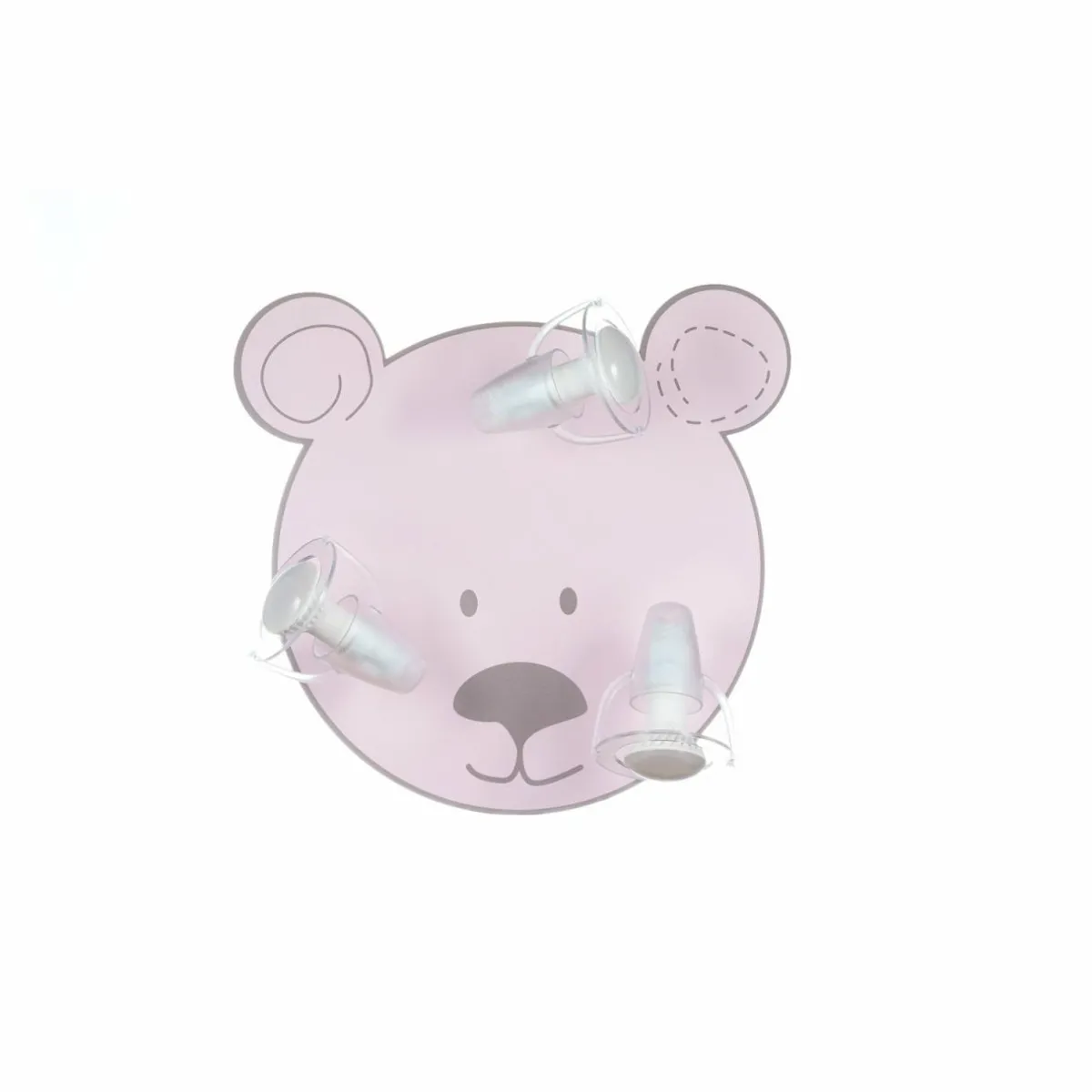 plafonnier_ours_avec__spots_rose_0.webp Discount Waldi-Leuchten GmbH Plafonnier Ours avec 3 spots, rose