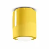 Best Sale Ferroluce Plafonnier PI, cylindrique, Ø 12,5 cm jaune