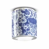 Cheap Ferroluce Plafonnier PI, motif floral, Ø 12,5 cm bleu/blanc