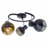 Shop Näve Plafonnier rond Casco, à trois lampes, noir