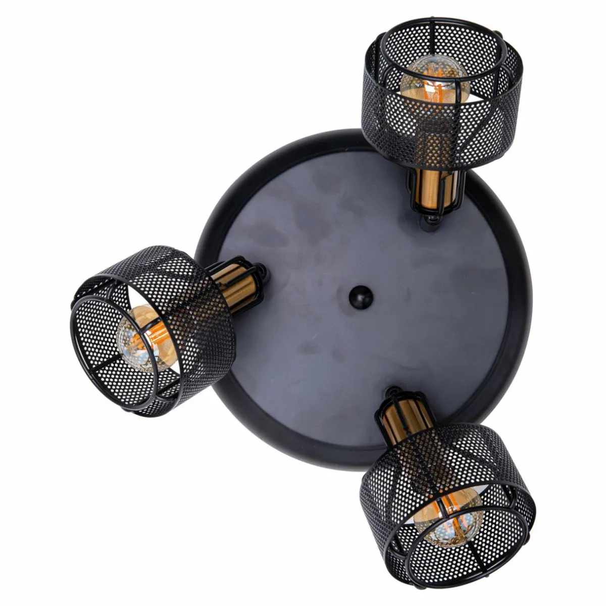 plafonnier_rond_foro__trois_lampes_noirdor_0.webp Best Näve Plafonnier rond Foro, à trois lampes, noir/doré