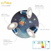 Fashion Elobra Plafonnier rond Space Mission, bleu