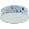 Best Sale EGLO Plafonnier Ruffo en tissu motif animal de la forêt