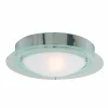 Best Searchlight Plafonnier salle de bains JUNA avec bordure verre