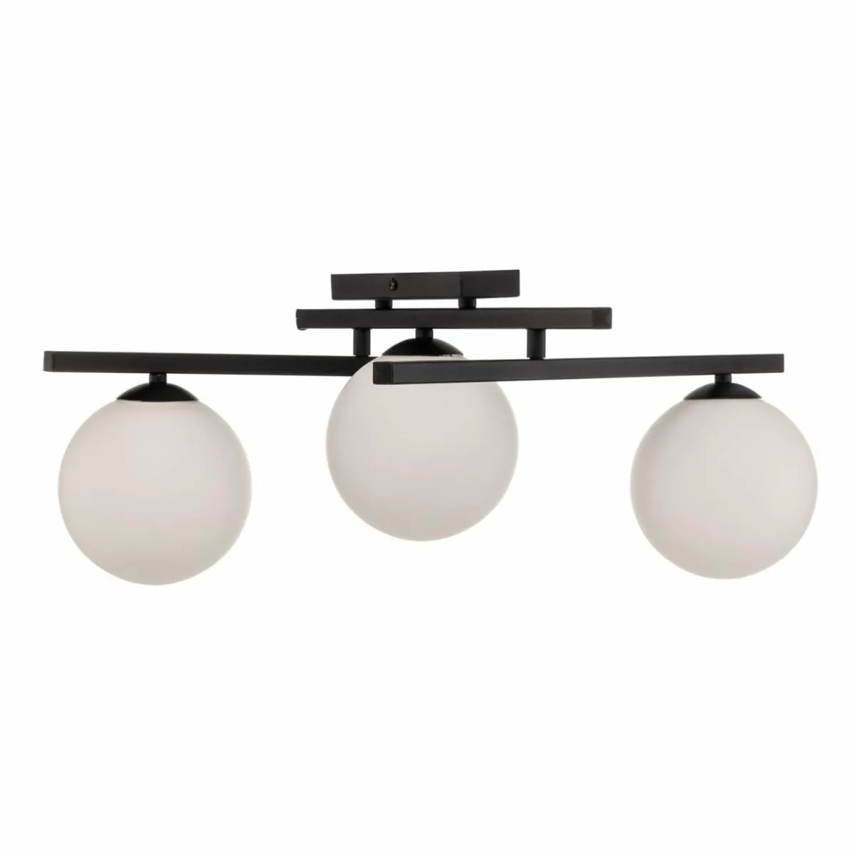 plafonnier_smart_noiropale___lampes_2.webp Best Sale EMIBIG LIGHTING Plafonnier Smart, noir/opale, à 3 lampes
