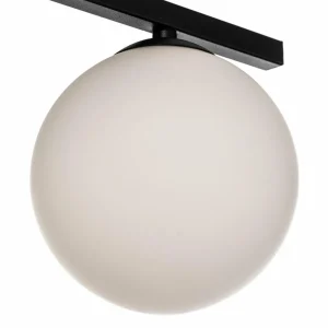 Best Sale EMIBIG LIGHTING Plafonnier Smart, noir/opale, à 3 lampes