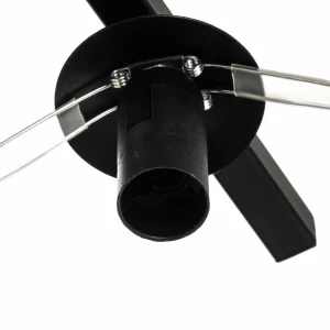 Best Sale EMIBIG LIGHTING Plafonnier Smart, noir/opale, à 3 lampes