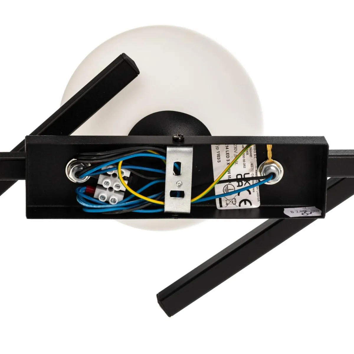 plafonnier_smart_noiropale___lampes_6.webp Best Sale EMIBIG LIGHTING Plafonnier Smart, noir/opale, à 3 lampes