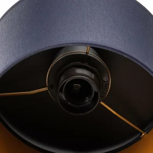 Cheap Luminex Plafonnier Soho cylindrique, à 5 lampes bleu/doré