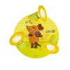 Discount Elobra Plafonnier Souris, jaune, Ø 29 cm, 3 lampes, bois