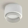 New TECNICO by Sforzin Plafonnier Syme, blanc, rond, Ø 11 cm, plâtre, GX53