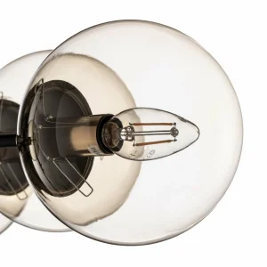 Best Alfa Plafonnier Tanos à 6 lampes, noir/doré