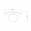 Fashion Lucide Plafonnier Tricia, blanc, Ø 25 cm, verre, 1 lampe, E27
