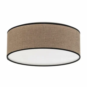 Cheap BRITOP Plafonnier Tubo, abat-jour textile, beige, Ø 38cm