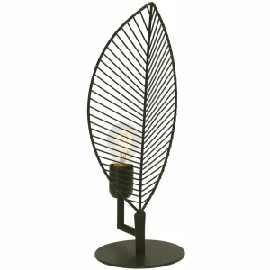 Best PR Home Elm lampe à poser en forme de feuille, hauteur 42 cm