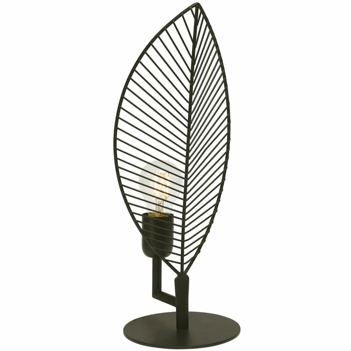 Best PR Home Elm lampe à poser en forme de feuille, hauteur 42 cm