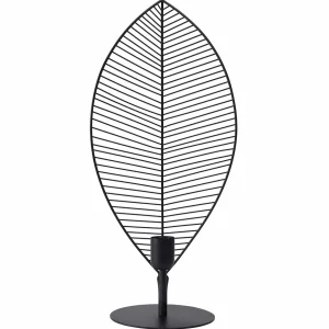 Best PR Home Elm lampe à poser forme de feuille, H58 cm