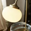 Best PR Home Lampe à poser Elsy, laiton, verre crème, 51 cm