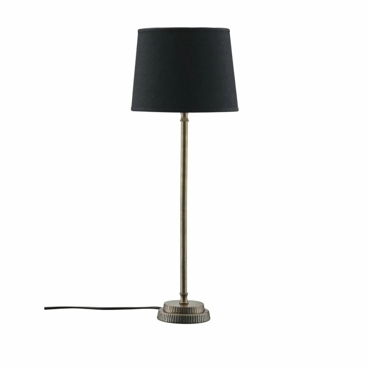 pr_home_lampe__poser_kent_noirlaiton_abatjour_conique_1.webp Discount PR Home Lampe à poser Kent, noir/laiton, abat-jour conique