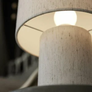 Best Sale PR Home Lampe à poser Leah, beige, hauteur 28 cm, textile