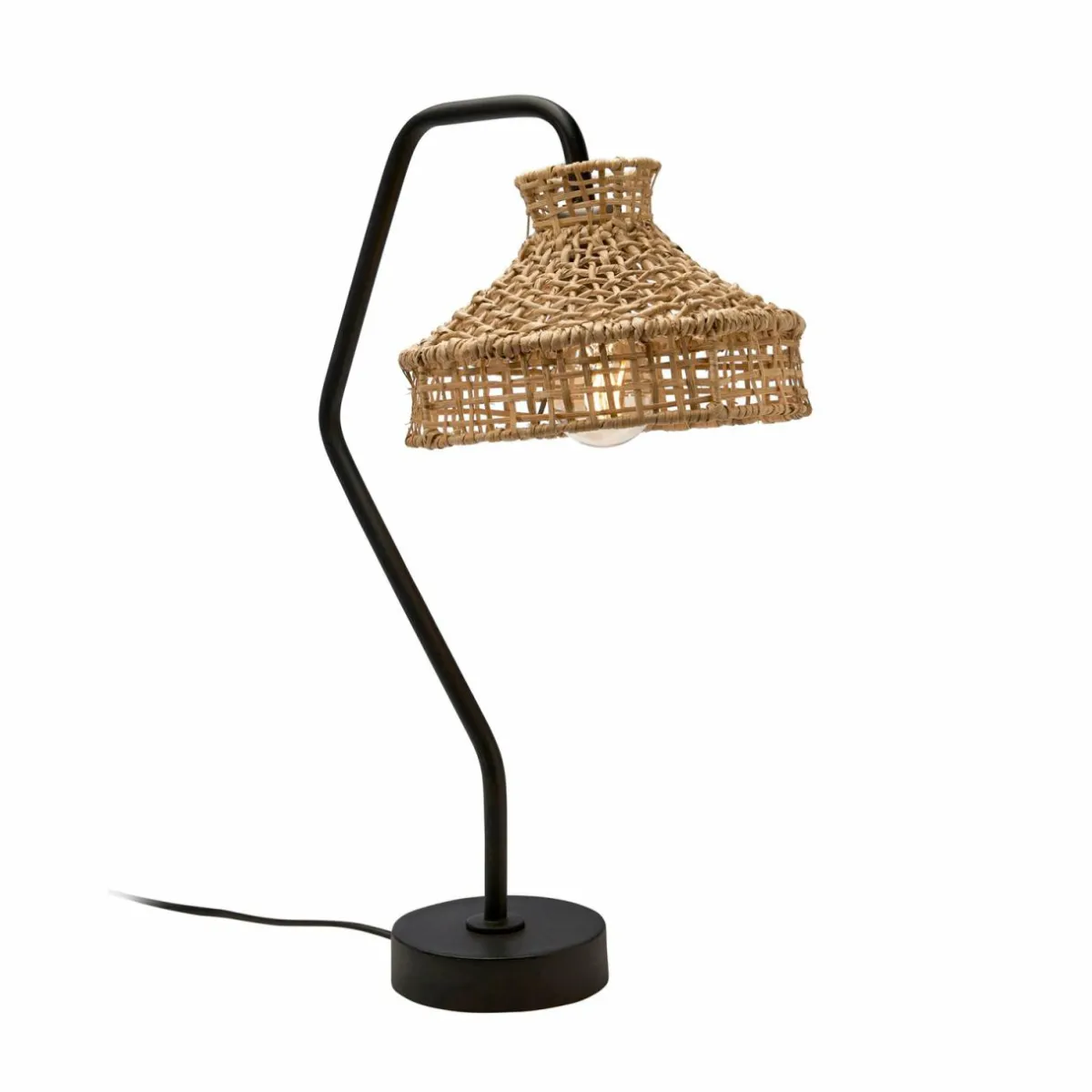 pr_home_lampe__poser_loft_rotin_hauteur__cm___cm_0.webp Online PR Home Lampe à poser Loft, rotin, hauteur 49 cm, Ø 28 cm