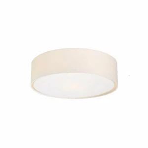 Cheap PR Home Plafonnier Sam, blanc, Ø 45 cm, textile en lin